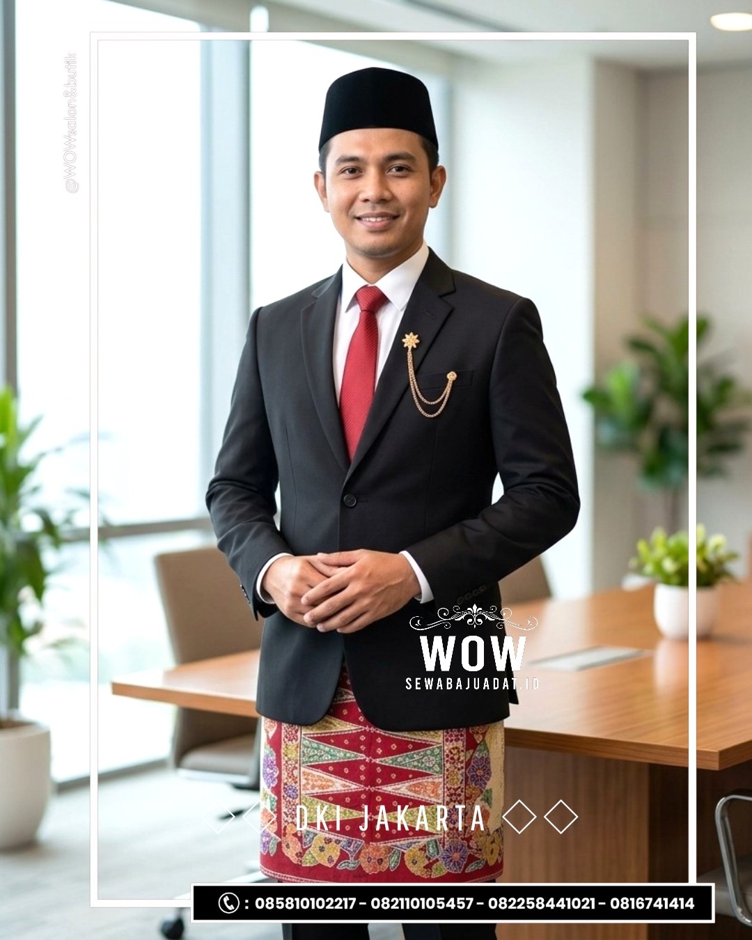 Koleksi Jas Paduan Kain Nusantara